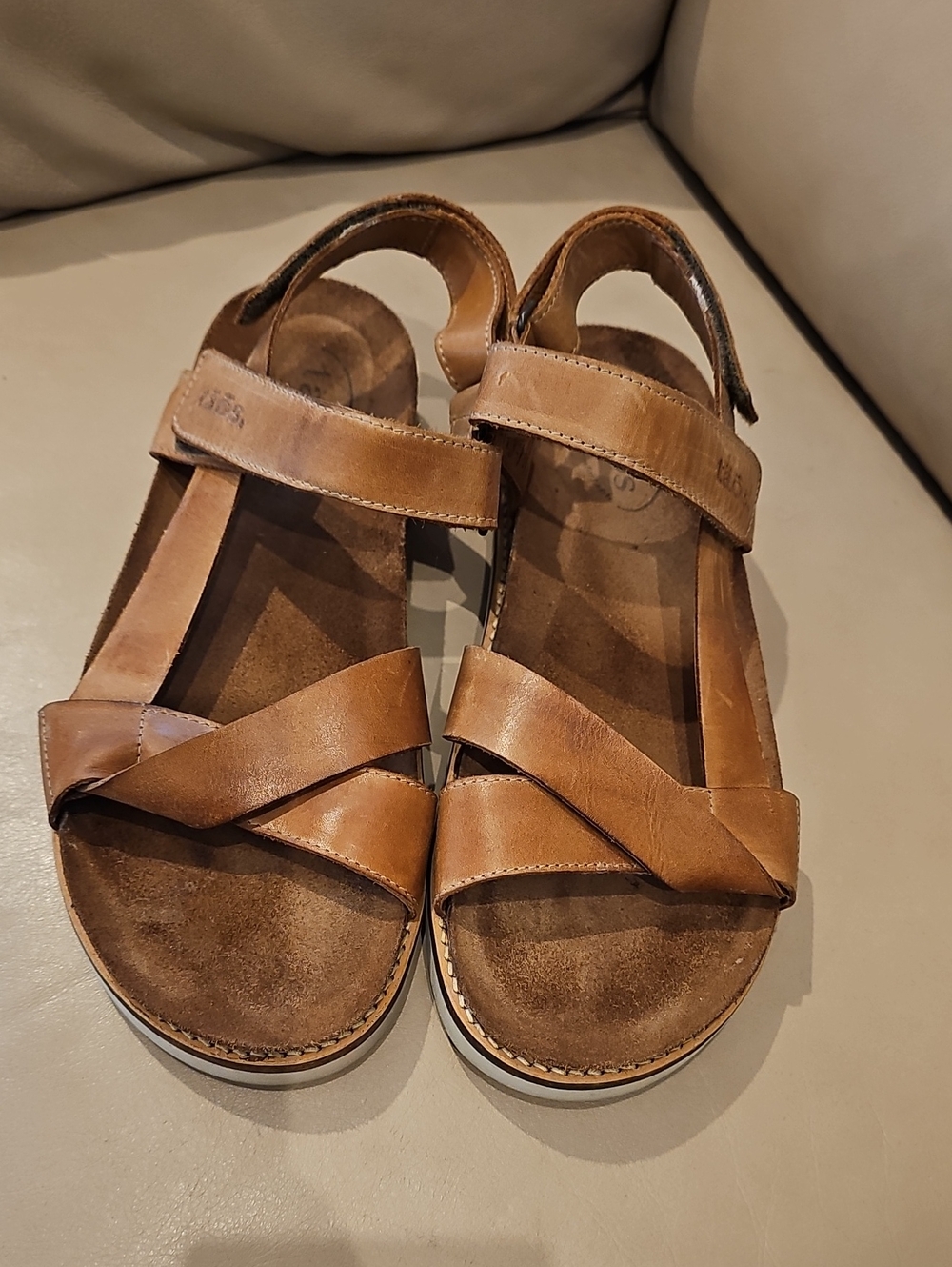 Taos Footwear Brown Leather Strappy Women's Sandals